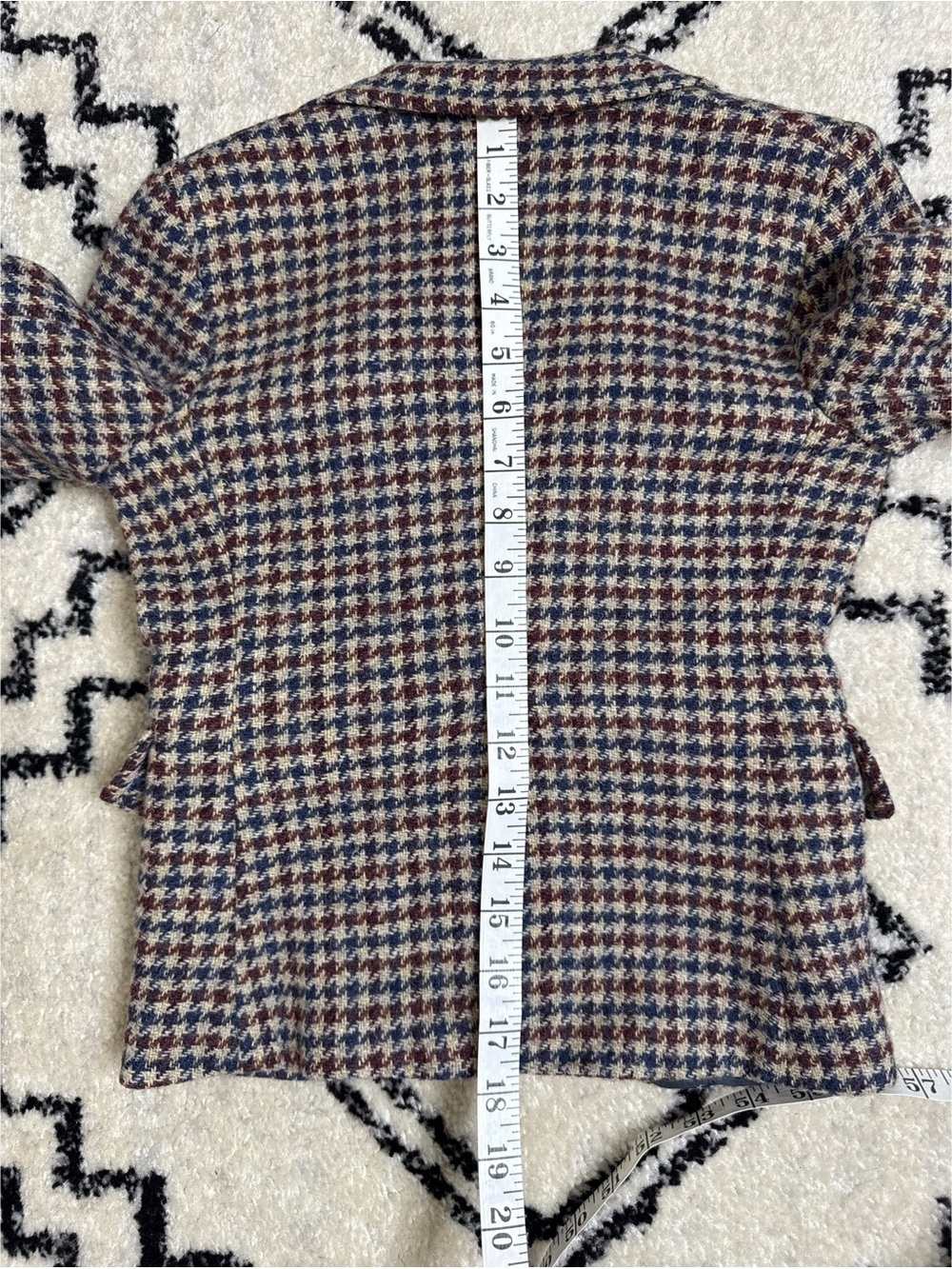 Vintage Yves Saint Laurent YSL Houndstooth Boys Blazer Size 6 - Picture 5 of 7